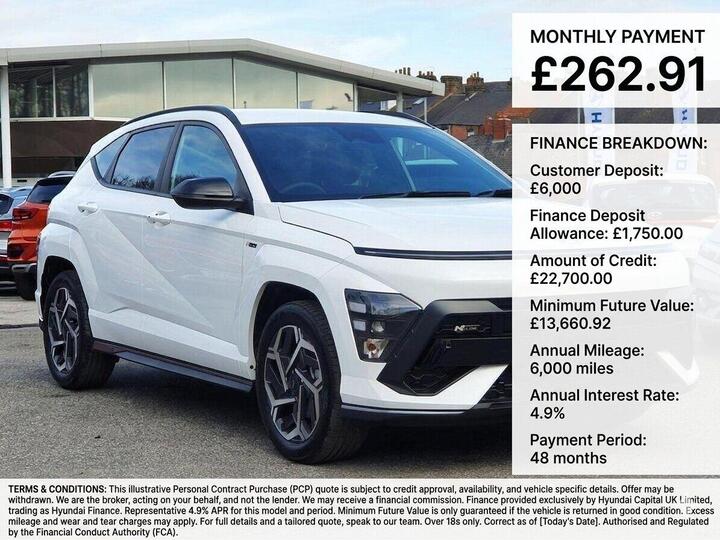 Hyundai KONA 1.6 H-GDi N Line DCT Euro 6 (s/s) 5dr