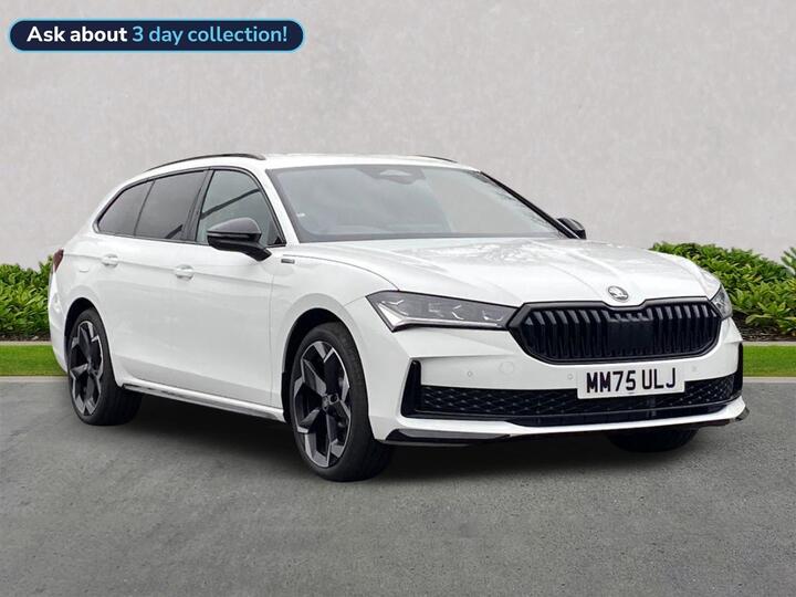 Skoda SUPERB 1.5 TSI IV 25.7kWh SportLine Estate 5dr Petrol Plug-in Hybrid DSG Euro 6 (s/s) (204 Ps) Skoda SUPERB 1.5 TSI IV 25.7kWh SportLine Estate 5dr Petrol Plug-in Hybrid DSG Euro 6 (s/s) (204 Ps)