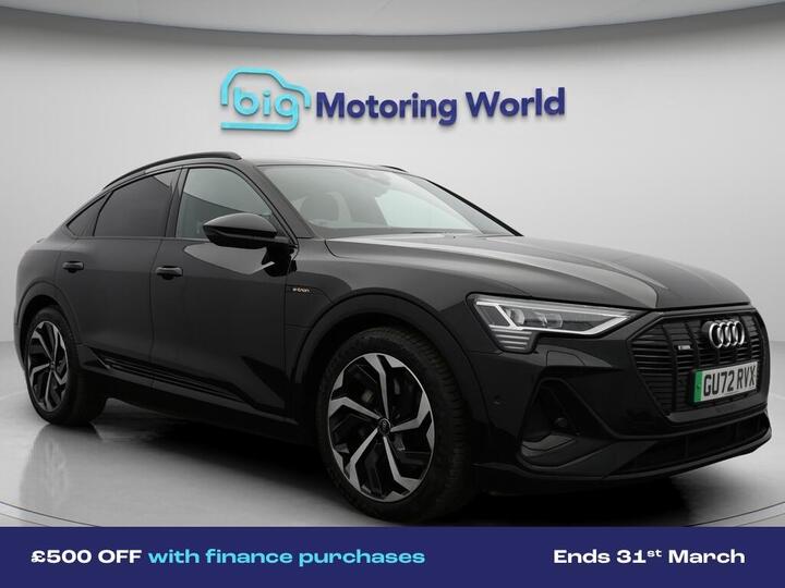 Audi E-tron 50 Black Edition Sportback Auto Quattro 5dr 71.2kWh (11kW Charger)