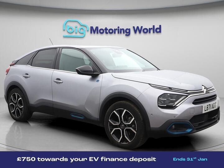 Citroen E-C4 50kWh Shine Plus Auto 5dr (7.4kW Charger)