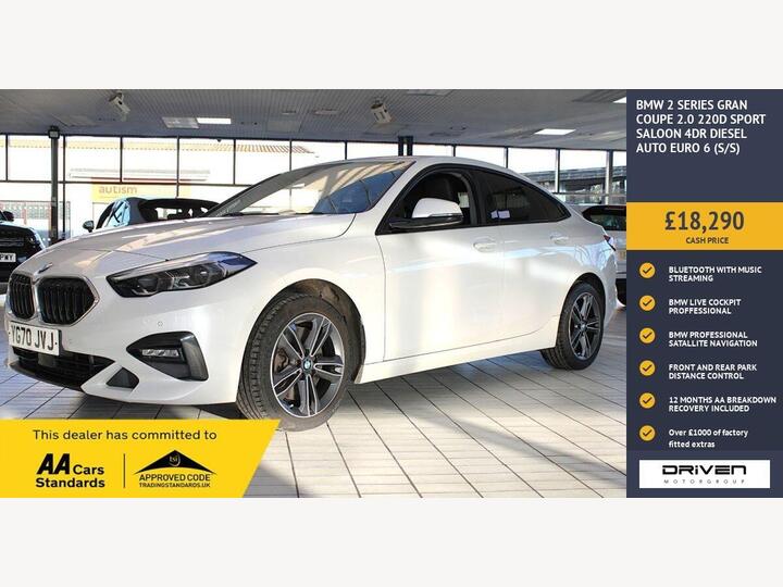 BMW 2 SERIES GRAN COUPE 2.0 220d Sport Auto Euro 6 (s/s) 4dr