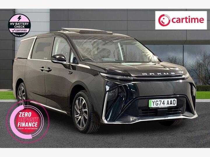 MAXUS MIFA 9 90kWh Luxury MPV 5dr Electric Auto (244 Ps) Sunroof, 360 Degree Camera, Display Screen, 19in Alloys, Power Foldable Door Mirrors Black, 19-Inch Alloys