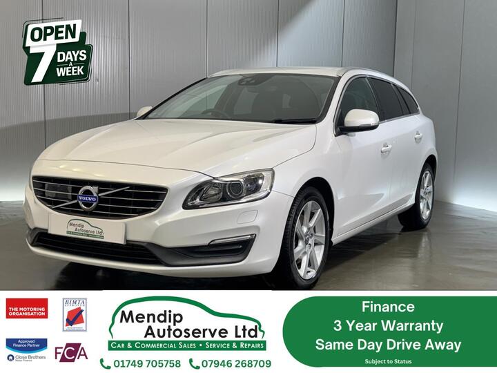Volvo V60 2.0 T4 SE Lux Nav Estate 5dr Petrol Auto Euro 6 (s/s) (190 Ps)