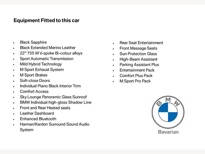 BMW X7 3.0 40d MHT M Sport Auto XDrive Euro 6 (s/s) 5dr