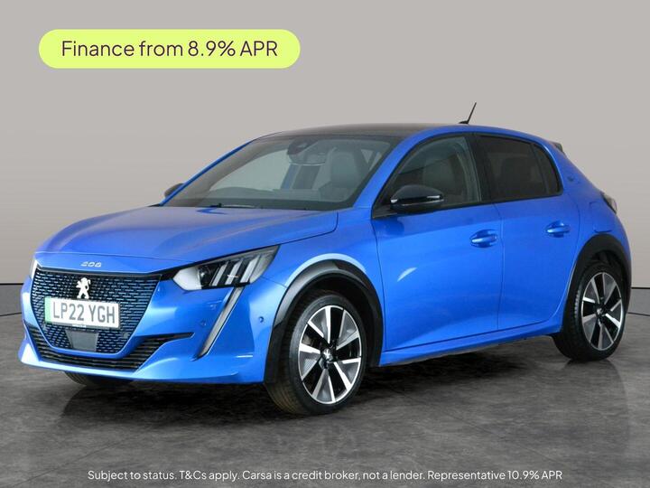 Peugeot E-208 50kWh GT Auto 5dr (7kW Charger)