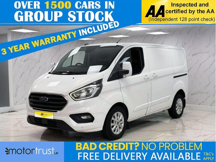 Ford TRANSIT CUSTOM 2.0 280 EcoBlue Limited Panel Van 5dr Diesel Auto L1 H1 Euro 6 (s/s) (130 Ps) SERVICE HISTORY,1 FORMER KEEPER!