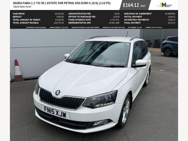 Skoda FABIA 1.2 TSI SE L DSG Euro 6 (s/s) 5dr