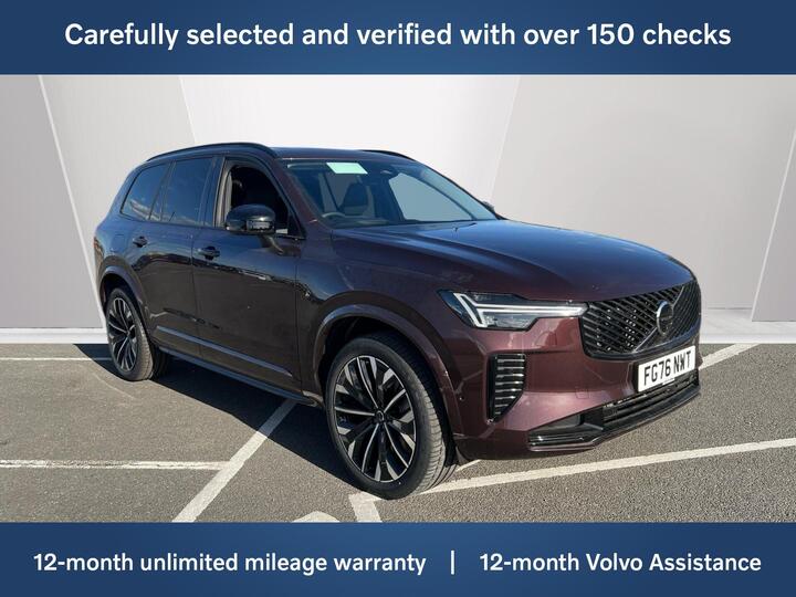 Volvo XC90 2.0 T8 18.8kWh Ultra Dark Auto 4WD Euro 6 (s/s) 5dr