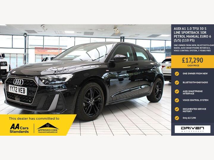 Audi A1 1.0 TFSI 30 S Line Sportback Euro 6 (s/s) 5dr