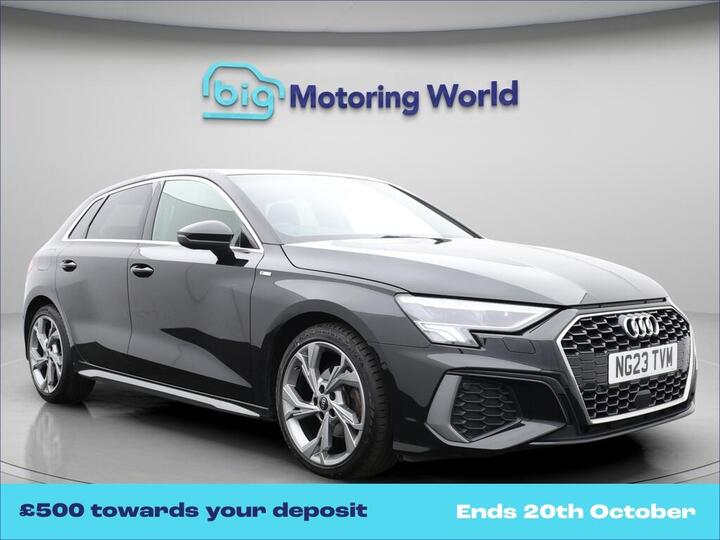 Audi A3 1.0 TFSI 30 S Line Sportback S Tronic Euro 6 (s/s) 5dr