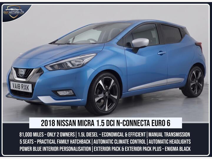 Nissan Micra 1.5 DCi N-Connecta Euro 6 (s/s) 5dr