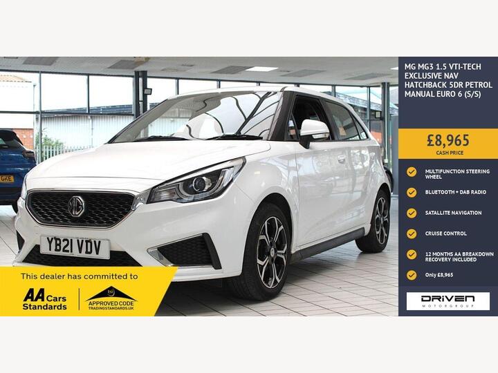 MG MG3 1.5 VTi-TECH Exclusive Nav Euro 6 (s/s) 5dr
