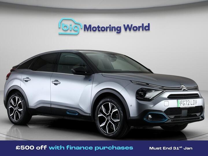 Citroen E-C4 50kWh Shine Plus Auto 5dr (7.4kW Charger)