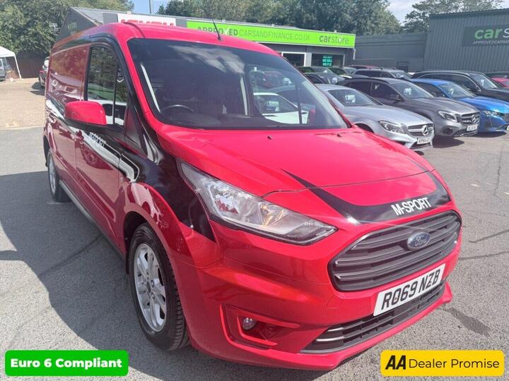Ford TRANSIT CONNECT Red 1.5 240 EcoBlue Limited L2 Van, 89,321 Miles, Euro 6, 6-Speed Manual, 16In Alloys, A/C, Heated Seats, Multifunction Wheel. NO VAT! * MANUAL***AIR