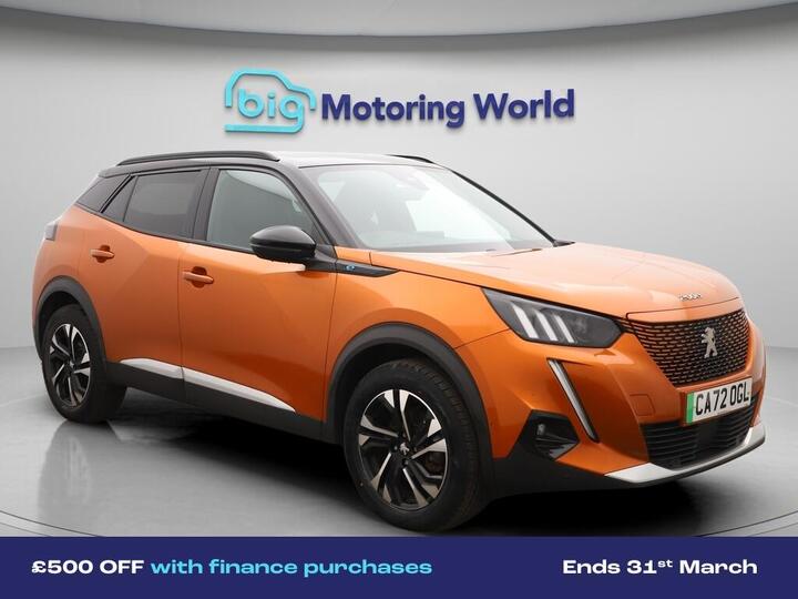 Peugeot E-2008 50kWh GT Auto 5dr (7kW Charger)