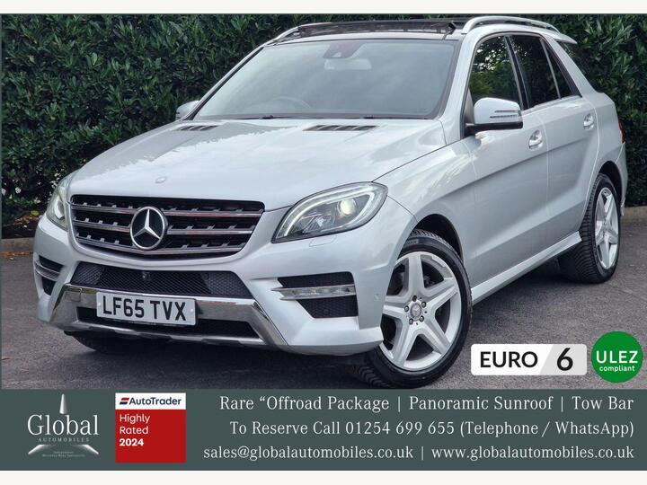 Mercedes-Benz M-CLASS 2.1 ML250 BlueTEC AMG Line G-Tronic 4WD Euro 6 (s/s) 5dr Mercedes-Benz M-CLASS 2.1 ML250 BlueTEC AMG Line G-Tronic 4WD Euro 6 (s/s) 5dr