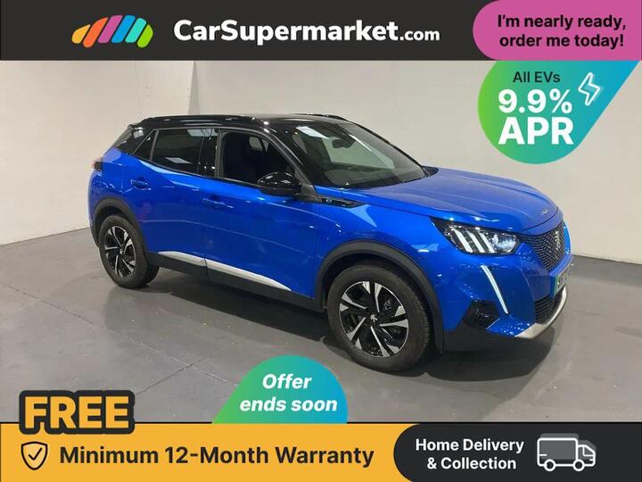 Peugeot 2008 50kWh GT Auto 5dr (7kW Charger) Peugeot 2008 50kWh GT Auto 5dr (7kW Charger)