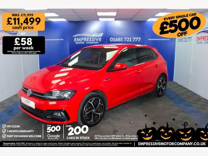 Volkswagen POLO 1.0 TSI R-Line Euro 6 (s/s) 5dr