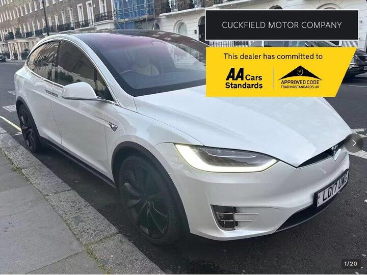 Tesla Model X P100DL (Dual Motor) Auto 4WDE 5dr (Ludicrous)
