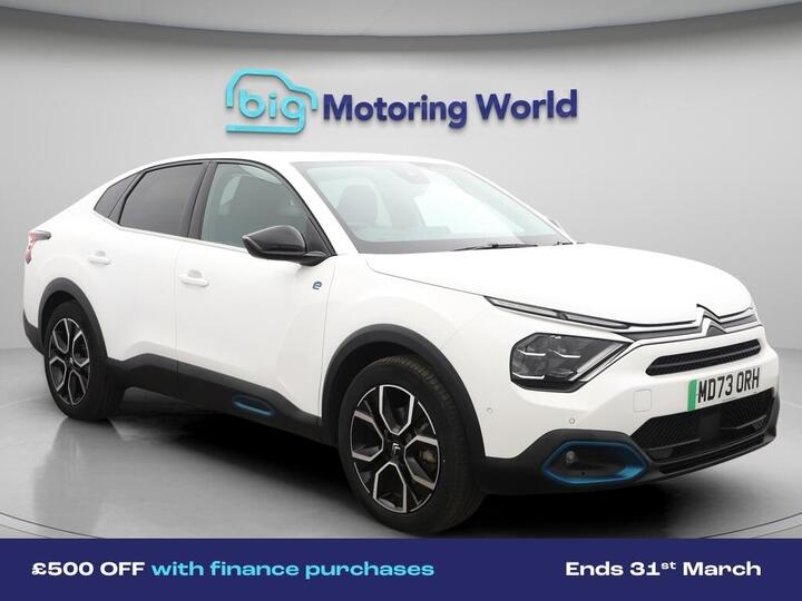 Citroen E-C4 X 50kWh Shine Plus Fastback Auto 4dr (7.4kW Charger)