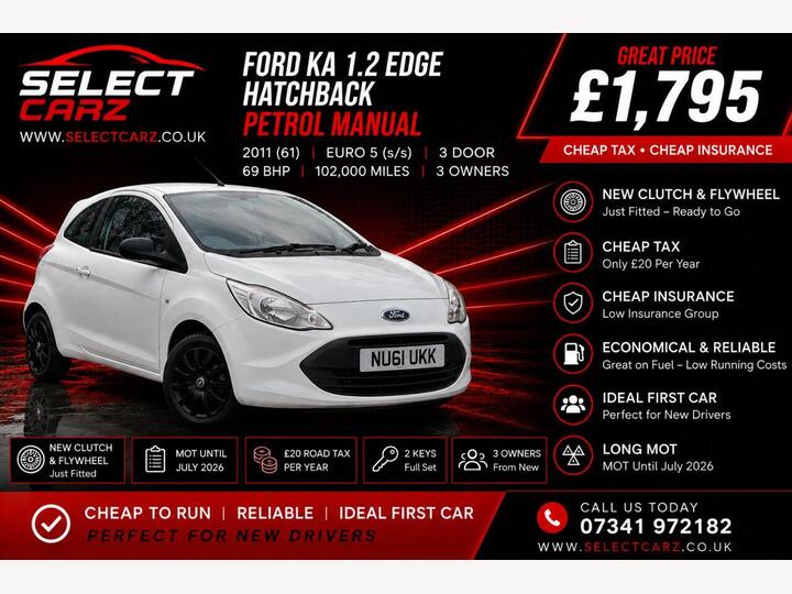 Ford KA 1.2 Edge Euro 5 (s/s) 3dr