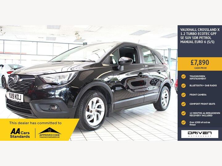 Vauxhall CROSSLAND X 1.2 Turbo EcoTEC GPF SE Euro 6 (s/s) 5dr Vauxhall CROSSLAND X 1.2 Turbo EcoTEC GPF SE Euro 6 (s/s) 5dr