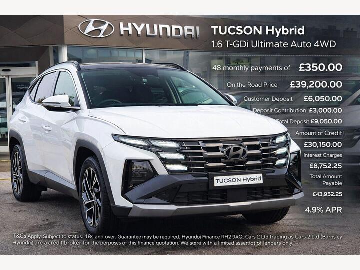 Hyundai TUCSON 1.6 T-GDi Ultimate Auto 4WD Euro 6 (s/s) 5dr