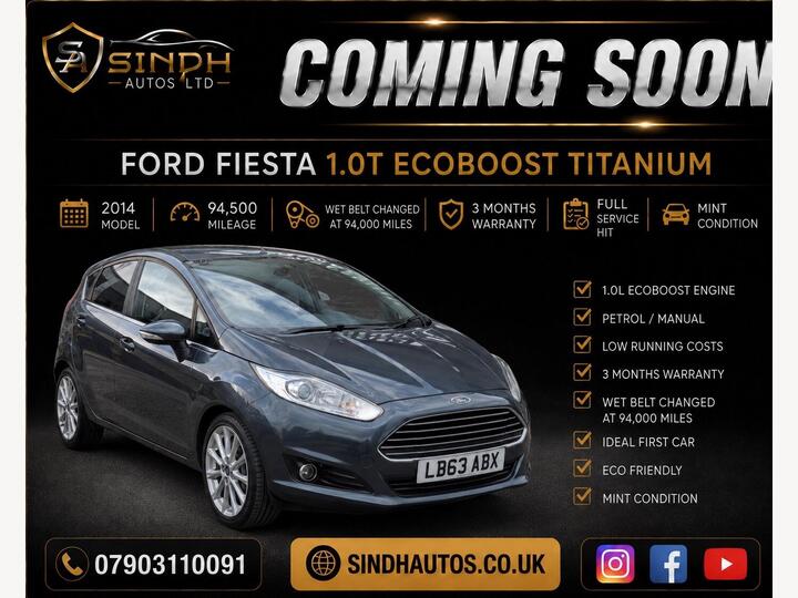 Ford Fiesta 1.0T EcoBoost Titanium Euro 5 (s/s) 5dr