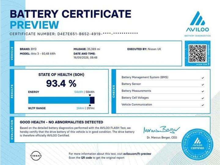 BYD Atto 3 60.48kWh Comfort Auto 5dr