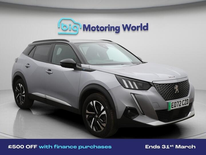 Peugeot E-2008 50kWh GT Auto 5dr (7kW Charger)