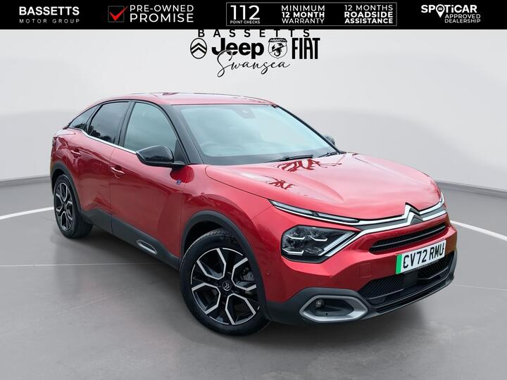 Citroen C4 50kWh Shine Plus Auto 5dr (7.4kW Charger)