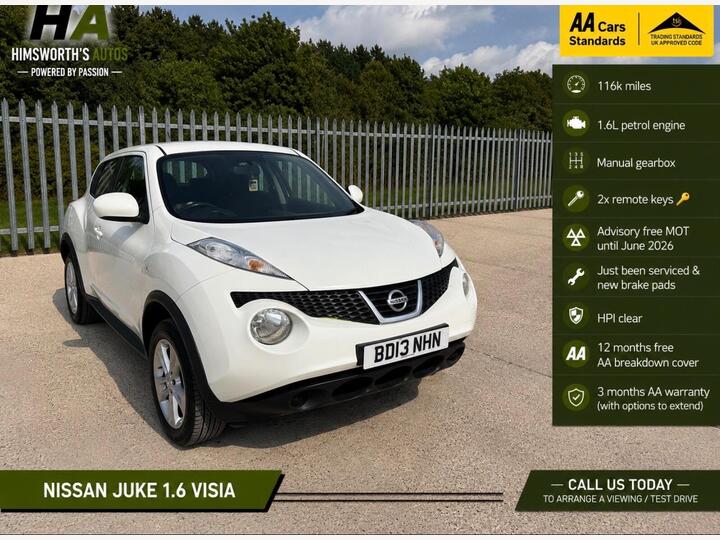 Nissan Juke 1.6 Visia Euro 5 5dr