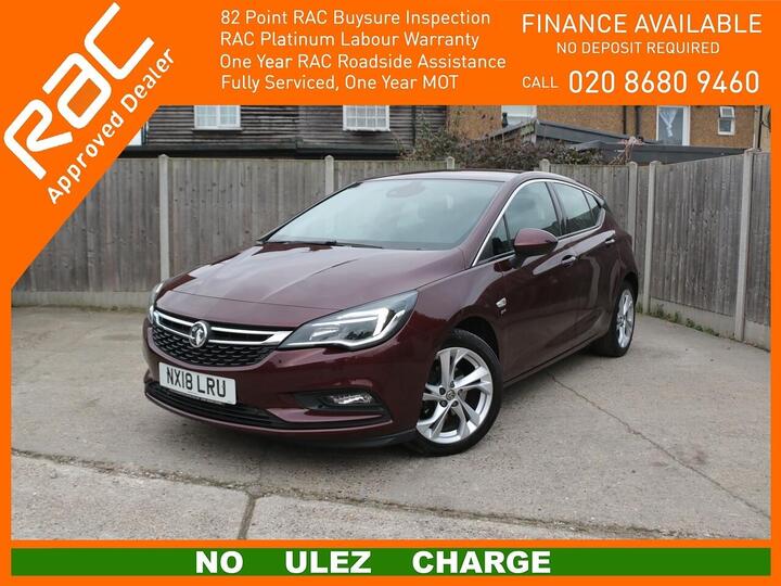 Vauxhall Astra 1.4i Turbo SRi Auto Euro 6 (s/s) 5dr