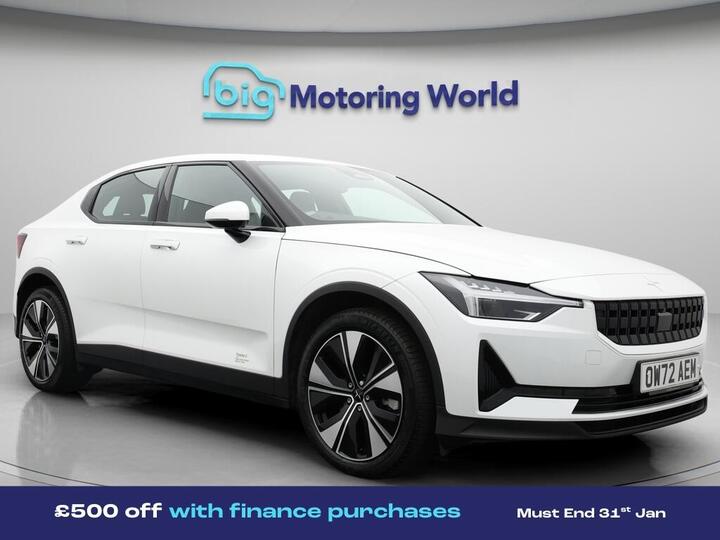 Polestar Polestar 2 Single Motor 69kWh Standard Range Fastback Auto FWD 5dr Polestar Polestar 2 Single Motor 69kWh Standard Range Fastback Auto FWD 5dr