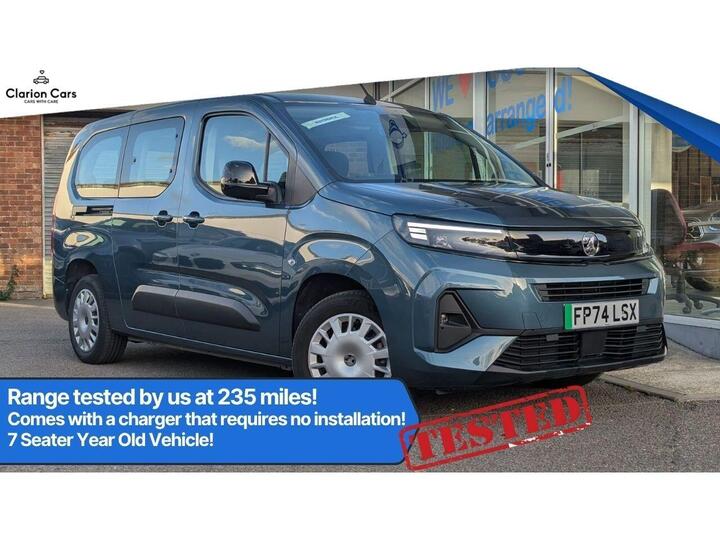 Vauxhall Combo Life Electric 52kWh Design XL MPV Auto 5dr (7.4kW Charger) Vauxhall Combo Life Electric 52kWh Design XL MPV Auto 5dr (7.4kW Charger)