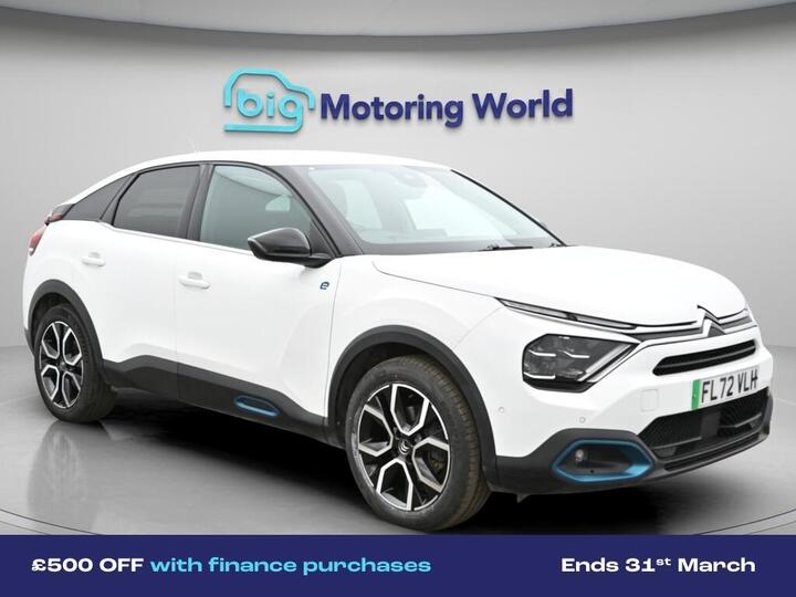 Citroen E-C4 50kWh Shine Plus Auto 5dr (7.4kW Charger)