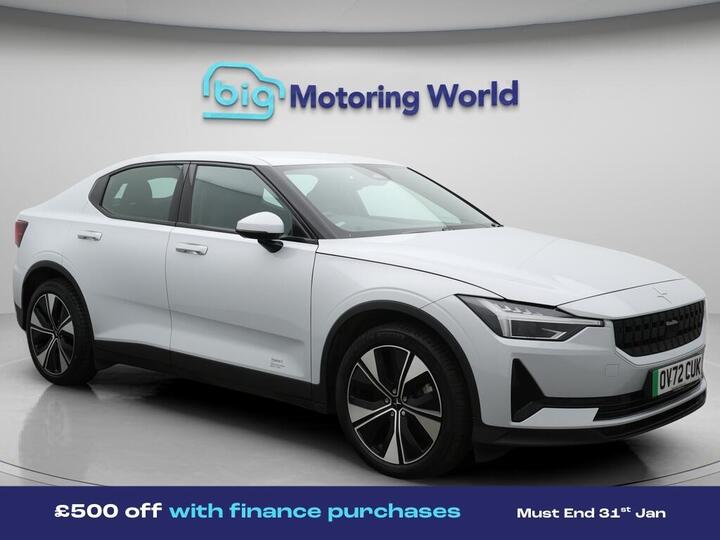 Polestar Polestar 2 Single Motor 69kWh Standard Range Fastback Auto FWD 5dr Polestar Polestar 2 Single Motor 69kWh Standard Range Fastback Auto FWD 5dr