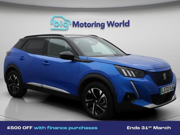 Peugeot E-2008 50kWh GT Auto 5dr (7kW Charger)