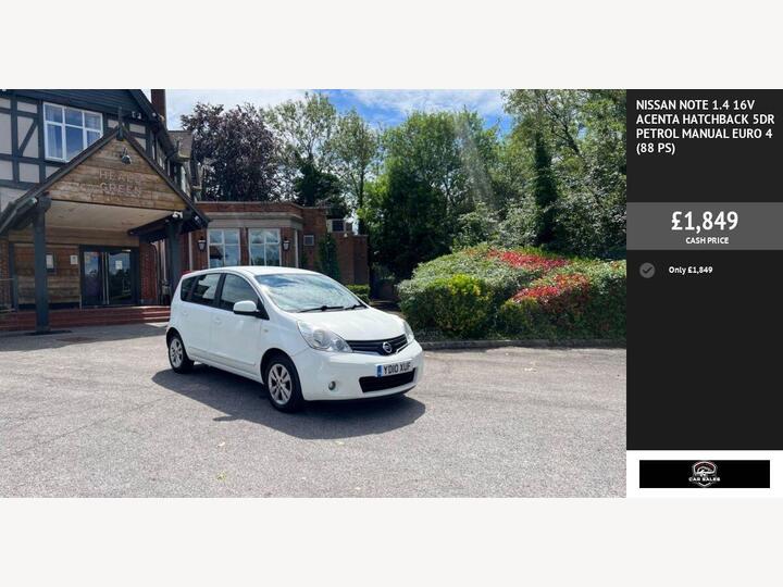 Nissan NOTE 1.4 16V Acenta Euro 4 5dr