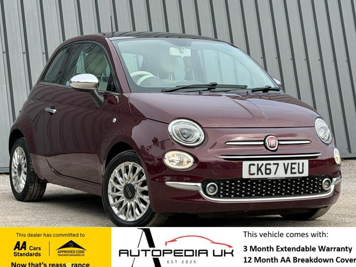 Fiat 500 1.2 Lounge Euro 6 (s/s) 3dr