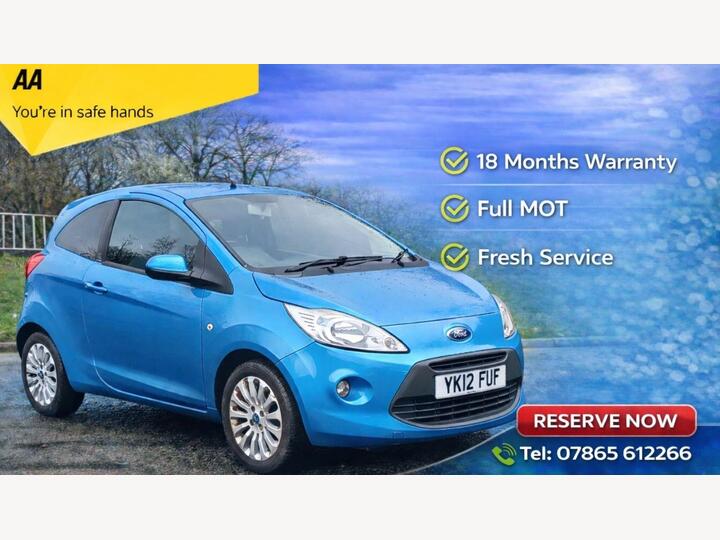 Ford Ka 1.2 Zetec Euro 5 (s/s) 3dr