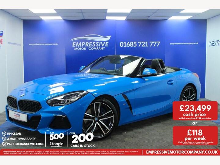 BMW Z4 2.0 30i M Sport Auto SDrive Euro 6 (s/s) 2dr