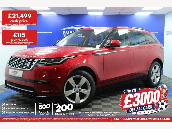 Land Rover RANGE ROVER VELAR 3.0 D275 S Auto 4WD Euro 6 (s/s) 5dr