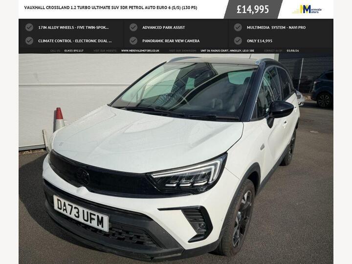 Vauxhall CROSSLAND 1.2 Turbo Ultimate Auto Euro 6 (s/s) 5dr