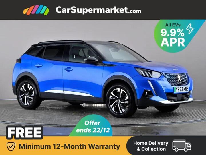 Peugeot 2008 50kWh GT Auto 5dr (7kW Charger)