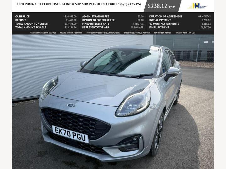 Ford PUMA 1.0T EcoBoost ST-Line X DCT Euro 6 (s/s) 5dr