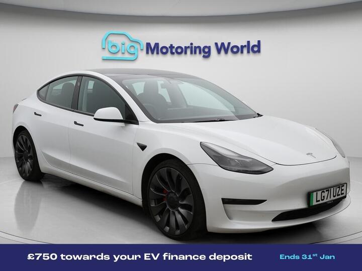 Tesla Model 3 (Dual Motor) Performance Auto 4WDE 4dr (Performance Upgrade)