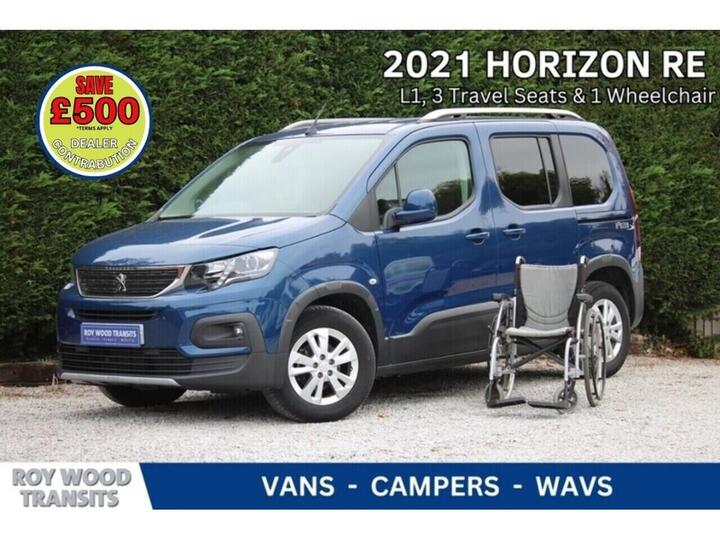 Peugeot Rifter Allied Horizon - Wheelchair Access Car - 3 Seat Plus One Wheelchair 1.5 5dr WAV Manual Diesel Peugeot Rifter Allied Horizon - Wheelchair Access Car - 3 Seat Plus One Wheelchair 1.5 5dr WAV Manual Diesel