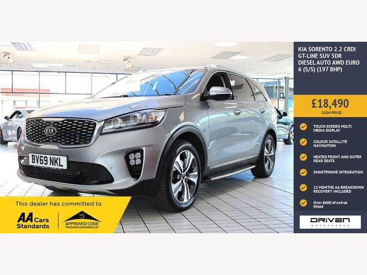 Kia SORENTO 2.2 CRDi GT-Line Auto AWD Euro 6 (s/s) 5dr