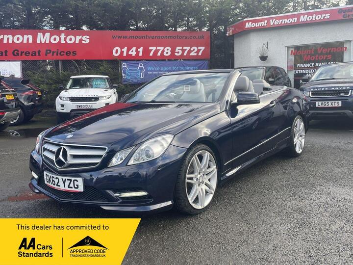 Mercedes-Benz E Class 3.0 E350 CDI V6 BlueEfficiency Sport Cabriolet G-Tronic Euro 5 2dr Mercedes-Benz E Class 3.0 E350 CDI V6 BlueEfficiency Sport Cabriolet G-Tronic Euro 5 2dr